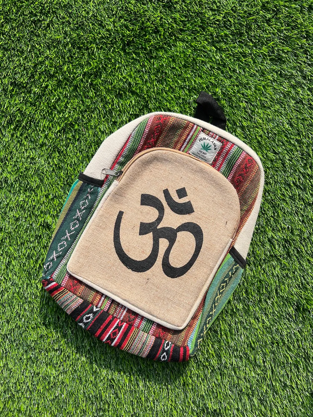Om Printed Hemp Bag